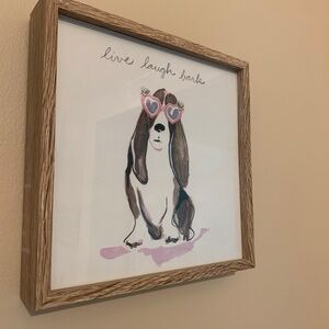 Dog with sunglasses print